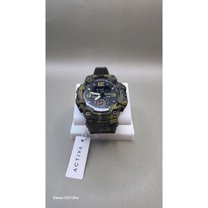 Activa by Invicta Black Ops Dual Time 52mm Men's Watch Green Camo Digital/Analog